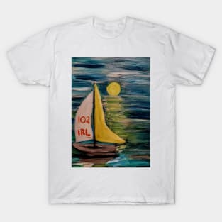 Irish sail boat competing T-Shirt